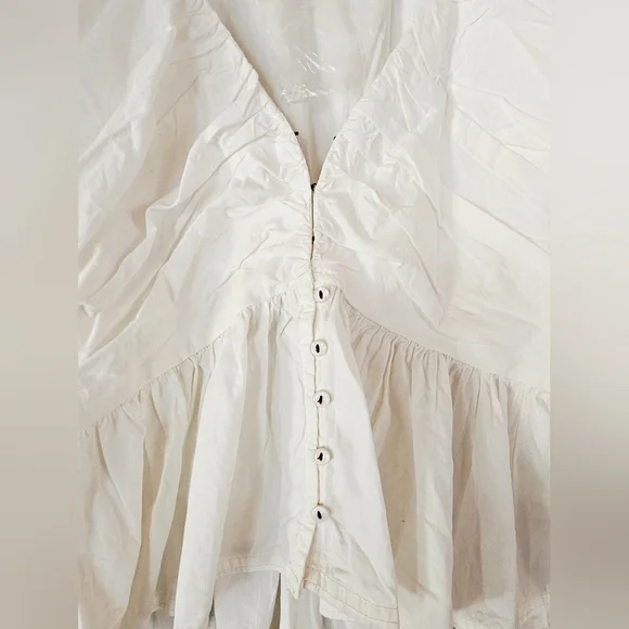 NEW Free People Where We Meet Embroidered Top Sz L - Picture 5 of 8